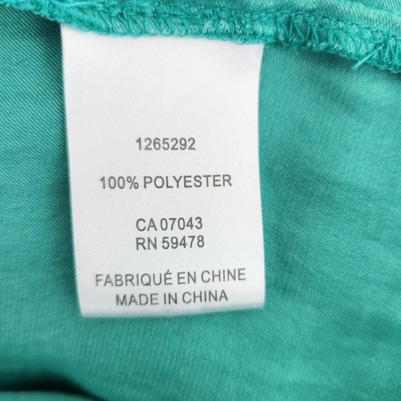 JOIE Green Sleeveless Ruffle Blouse Size 2X - Picture 10 of 10